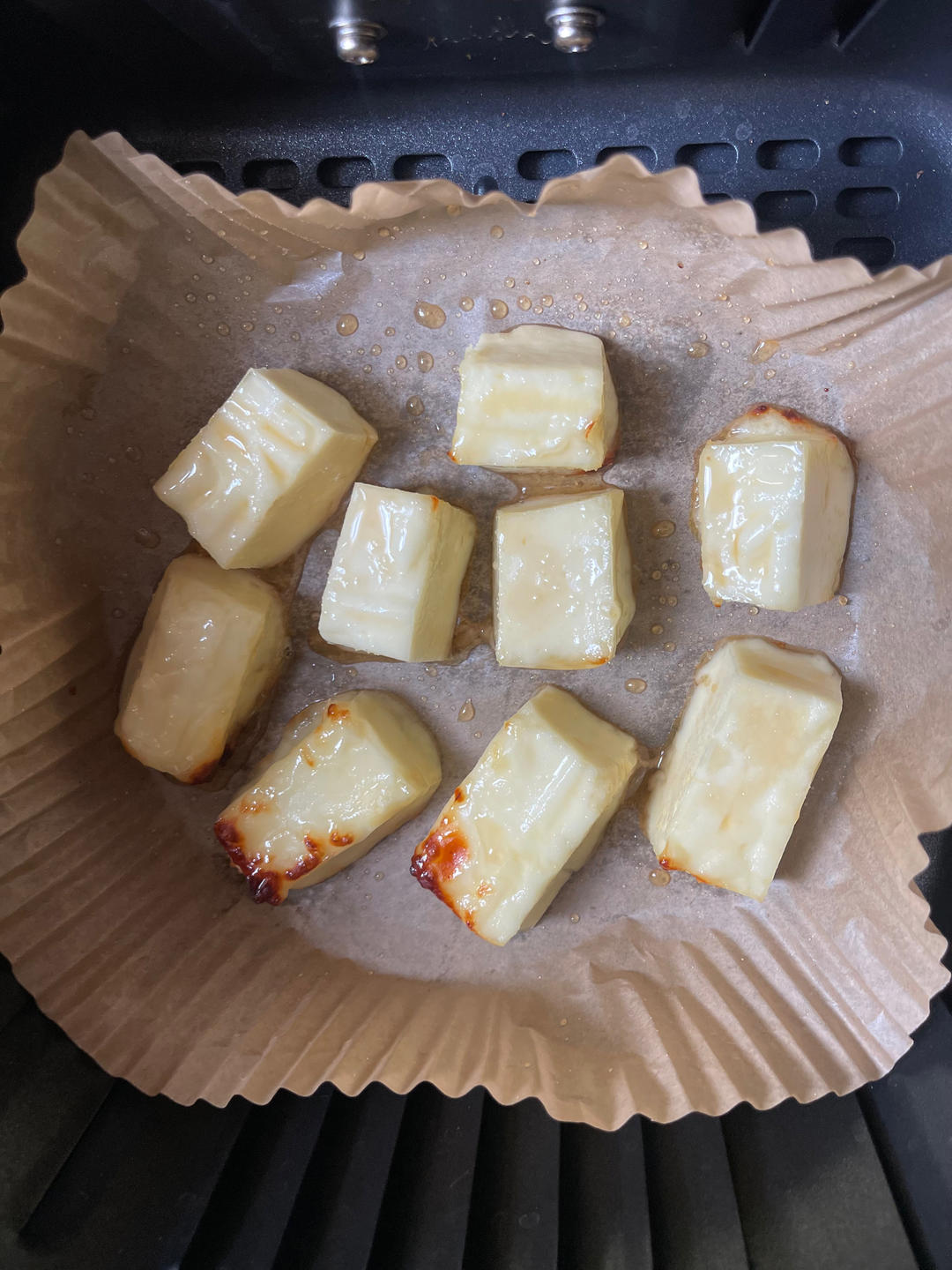 空气炸锅版烤蒙古奶豆腐