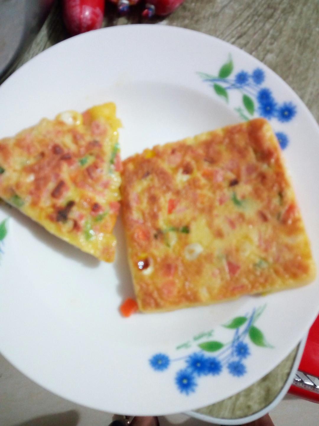 胡萝卜玉米小蛋饼