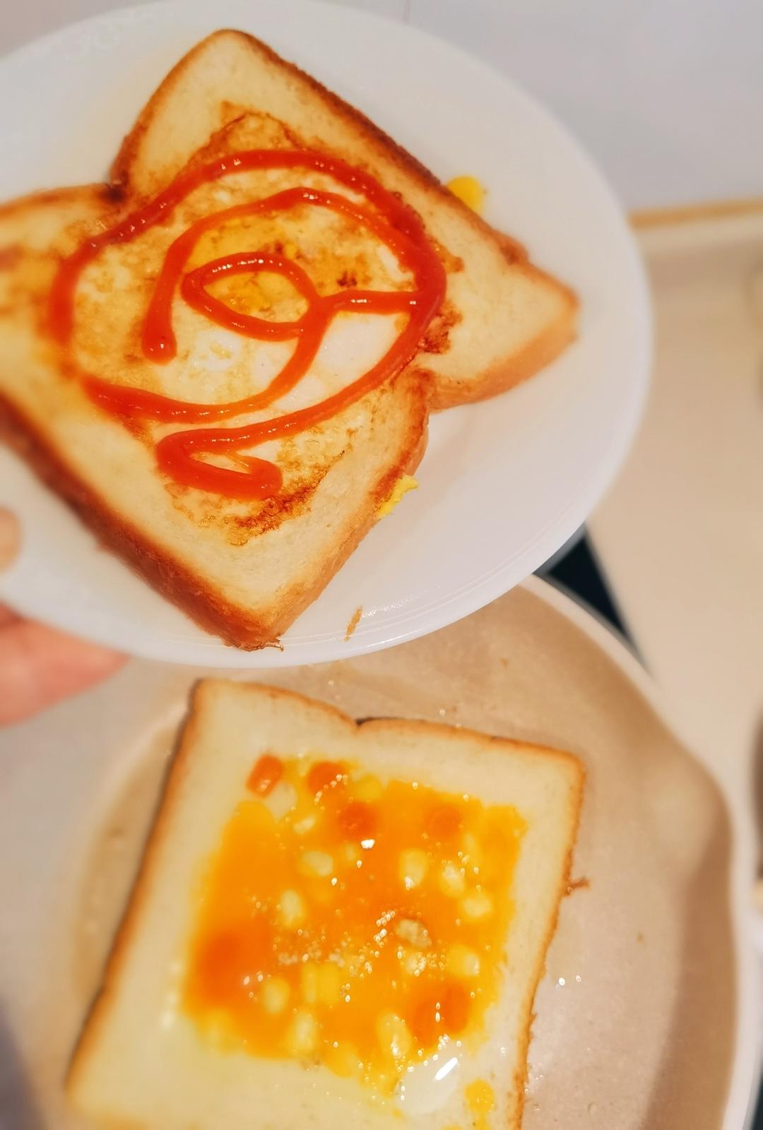 馋哭的小孩，最爱的芝士吐司！