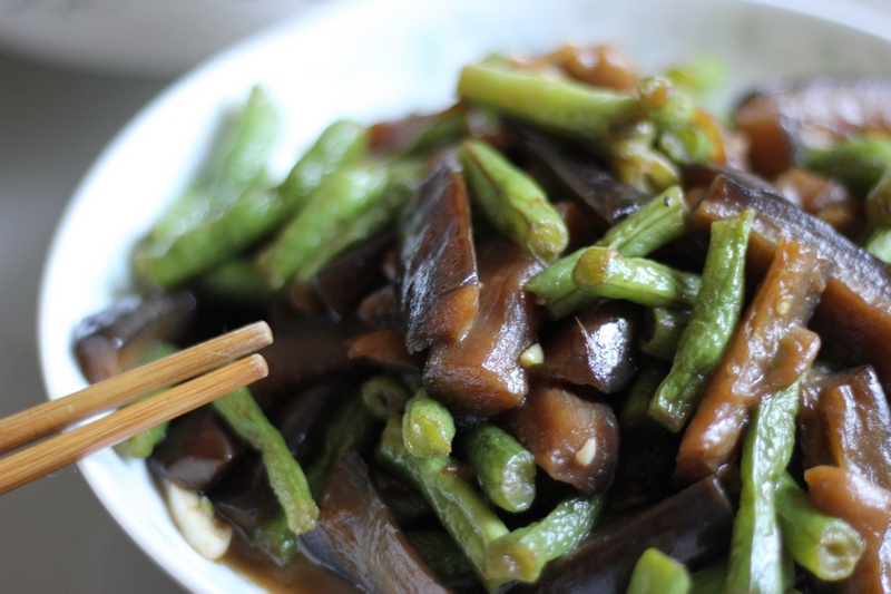 豆角烧茄子
