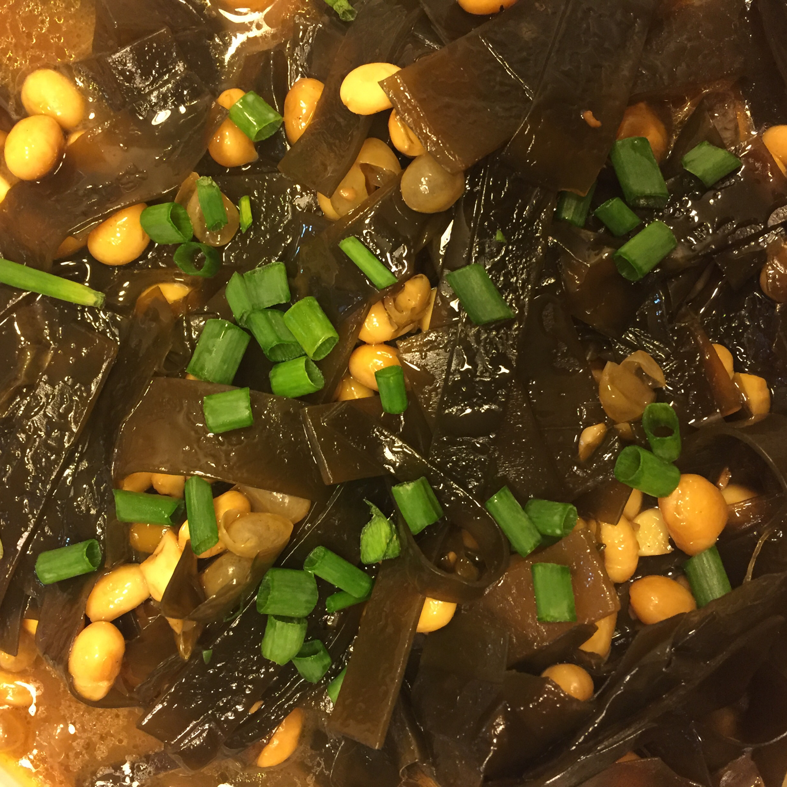 肥蛇君de麻麻做的黄豆炖海带