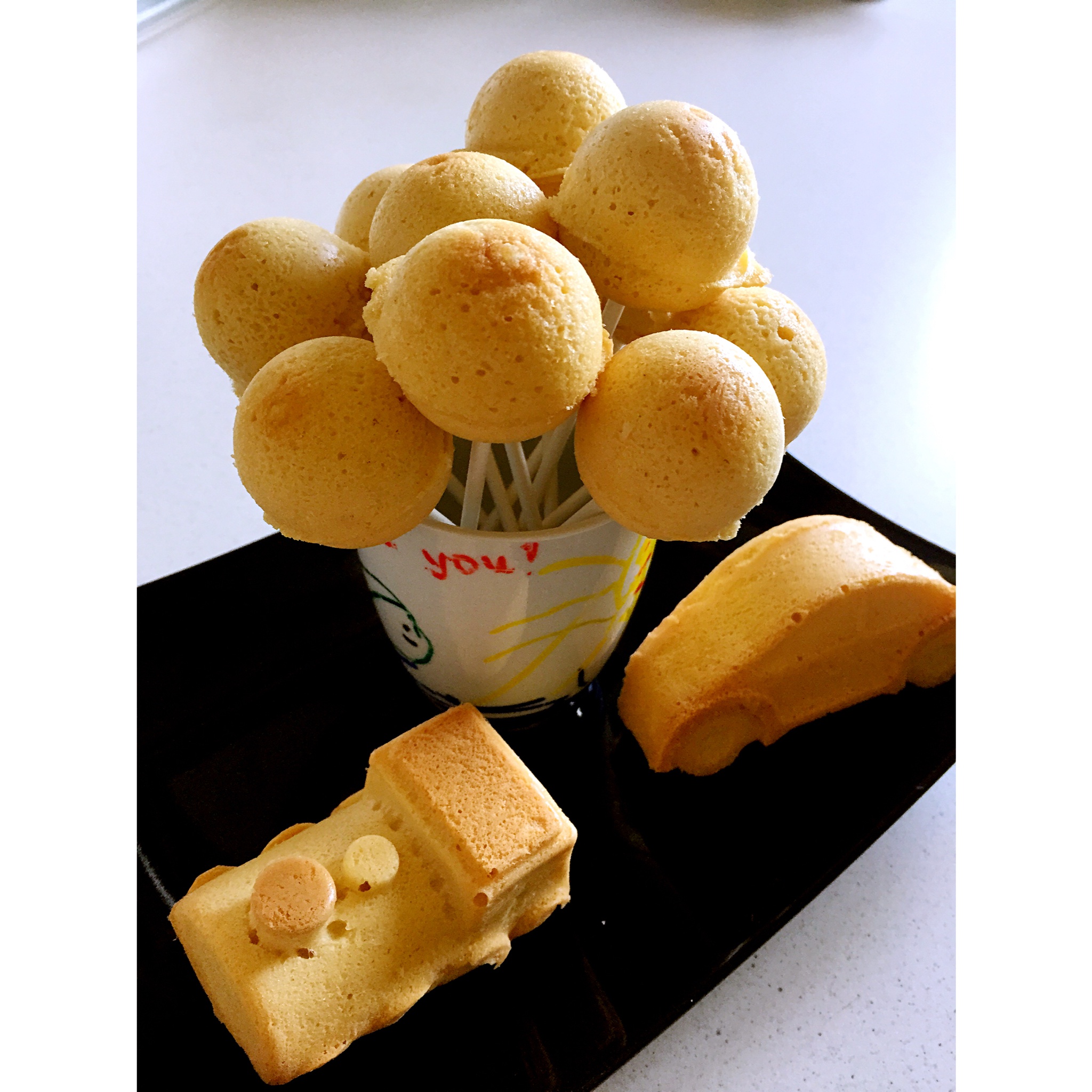 轻松满模的无添加棒棒糖蛋糕胚