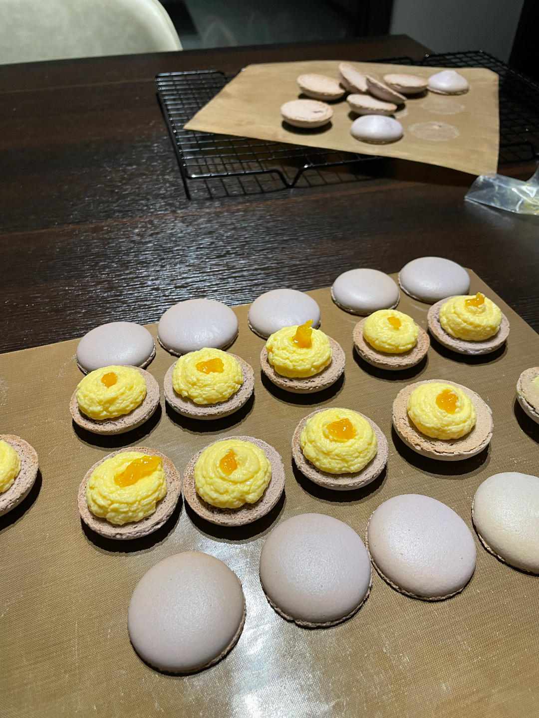 传统意式 巴黎马卡龙 大份量厨师机版 皮师傅店售同款 紫薯百香果口味 | 小马课堂0