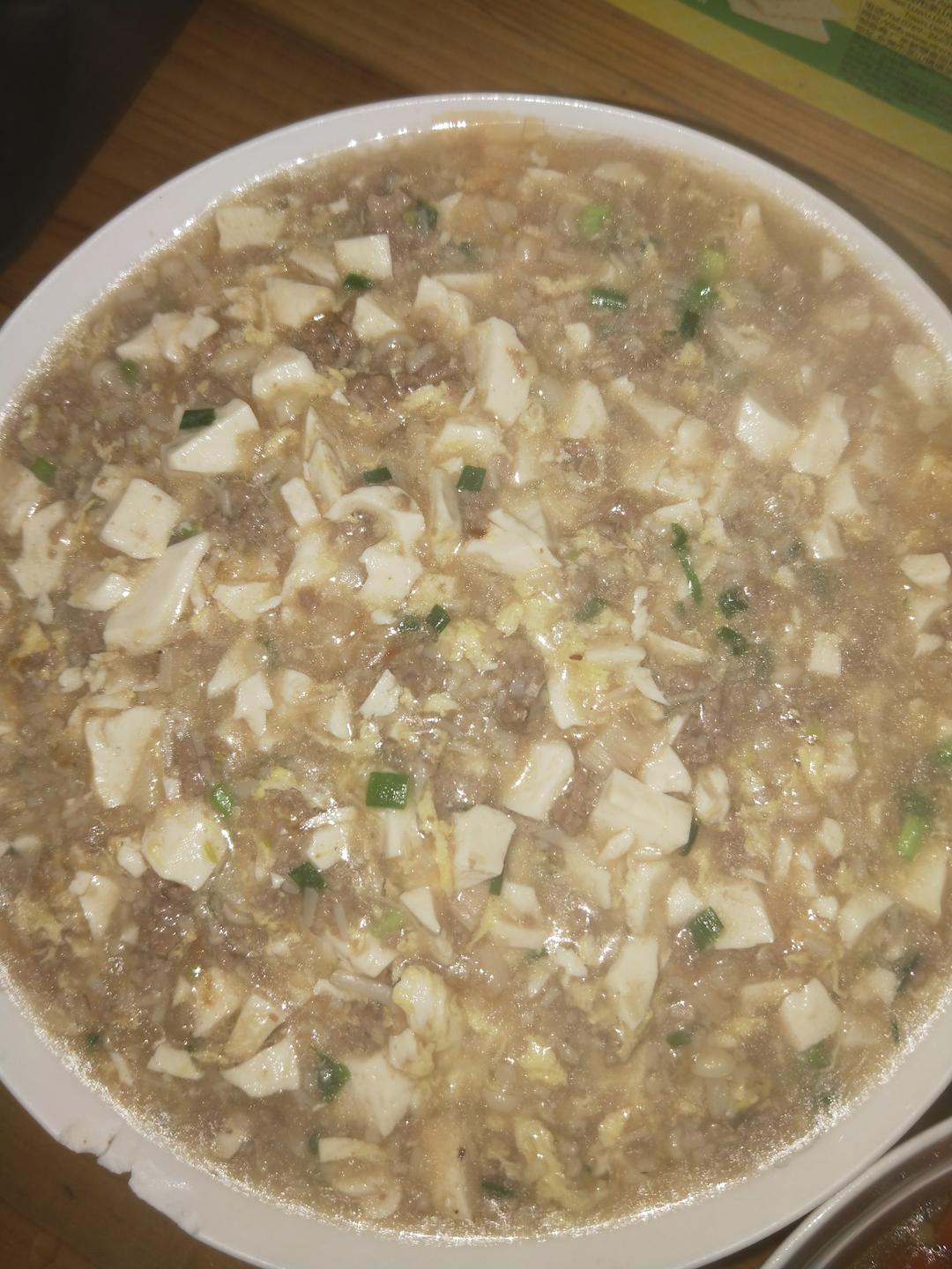 胡杰云做的肉末豆腐羹