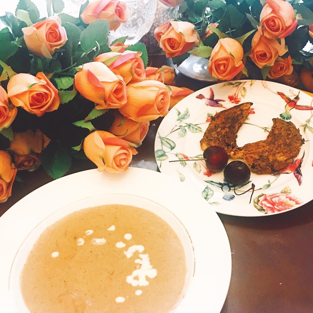 鸡茸奶油蘑菇汤