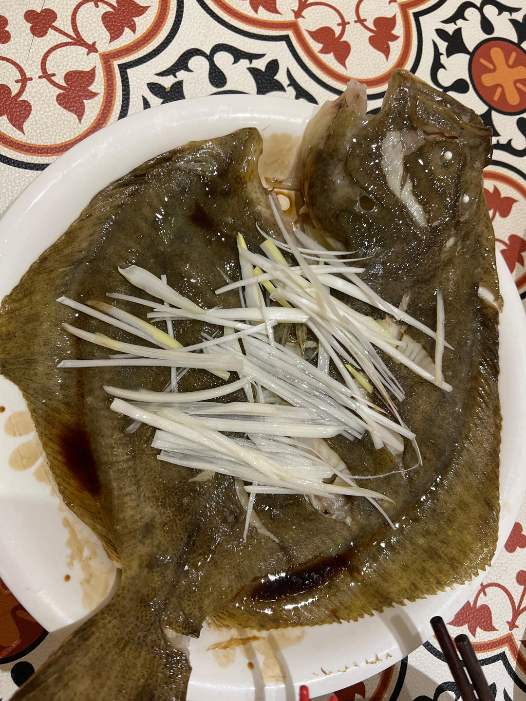 清蒸多宝鱼