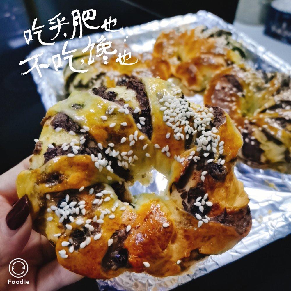 超详细的豆沙面包🍞
