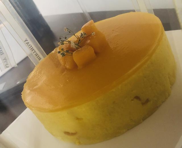 免烤箱零失败芒果慕斯蛋糕,简直是芒果迷的爱啊的做法