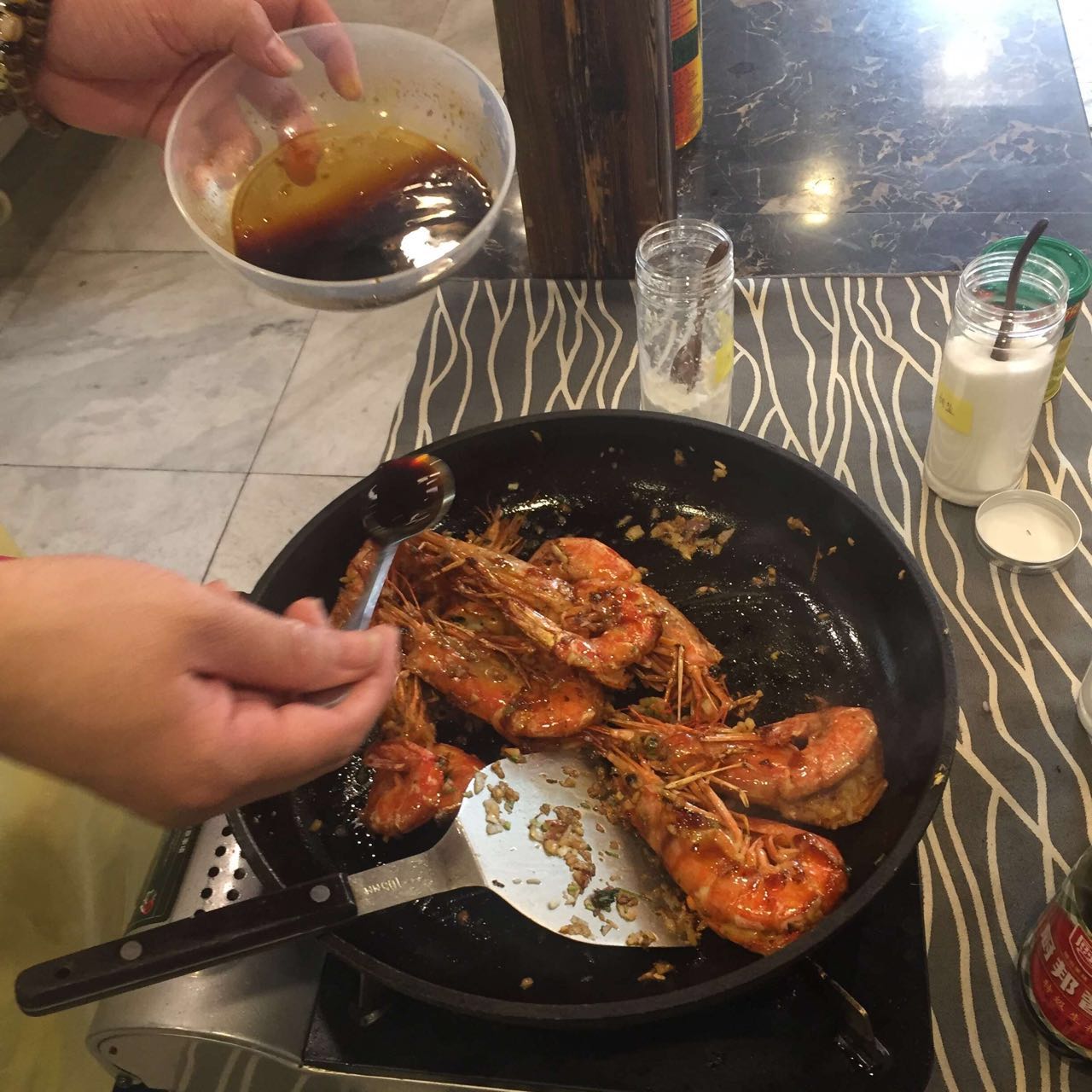 香煎阿根廷红虾的做法 步骤8