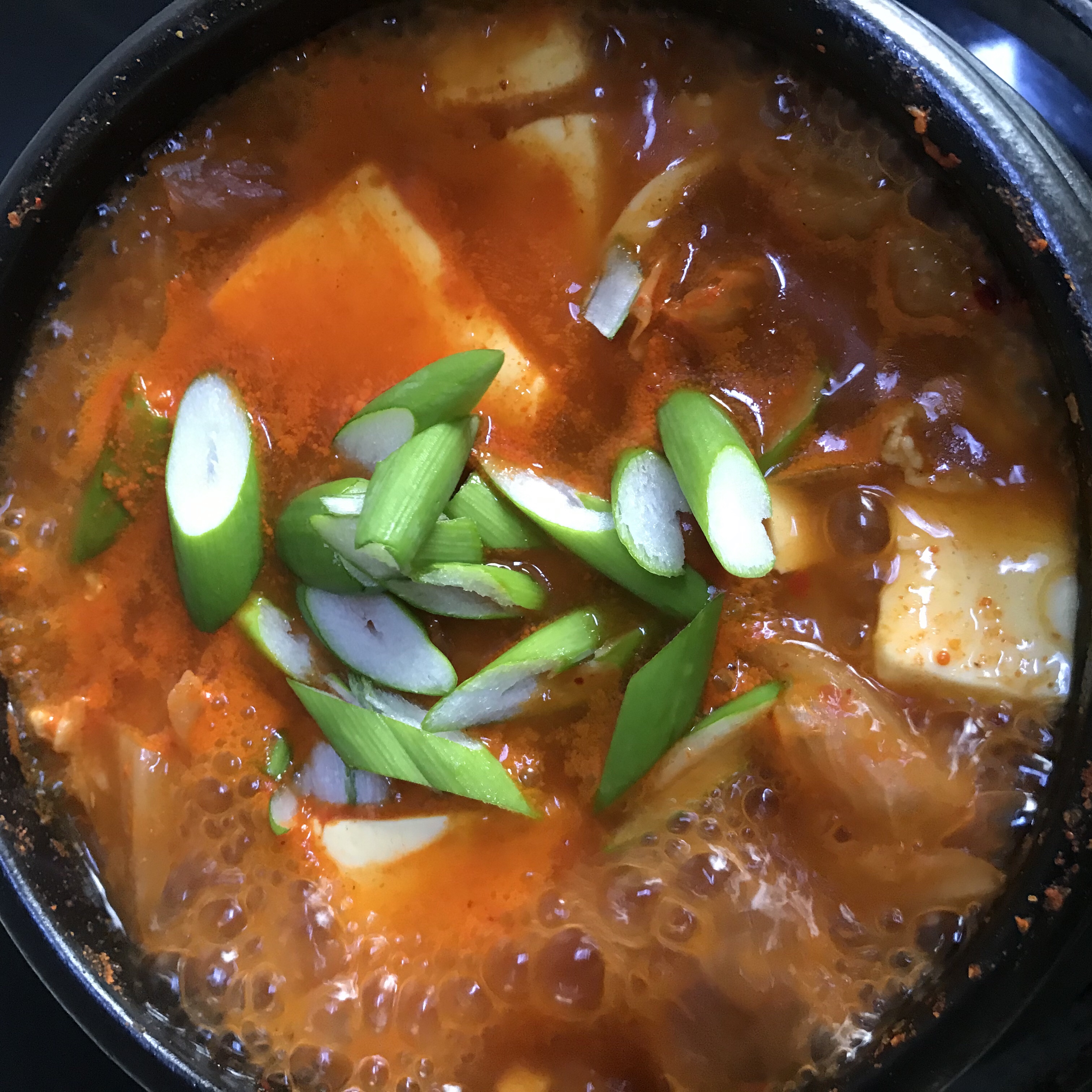 随时给你温暖的泡菜豆腐汤的做法 步骤9