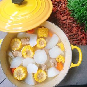 山药胡萝卜玉米排骨汤的做法 步骤6