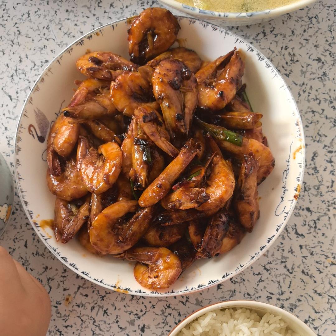 家庭版油焖大虾