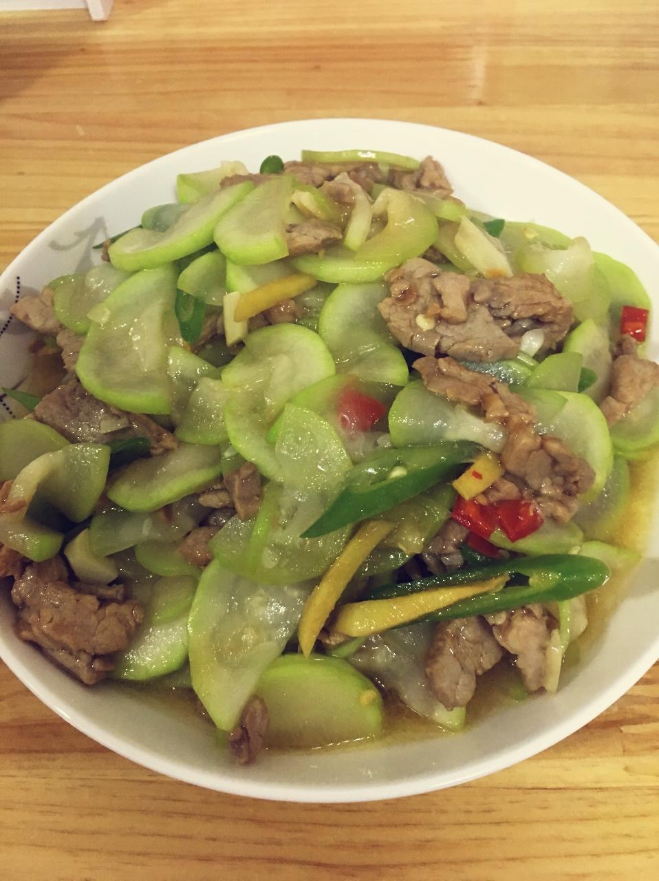 mona的美食做的夜开花炒肉片