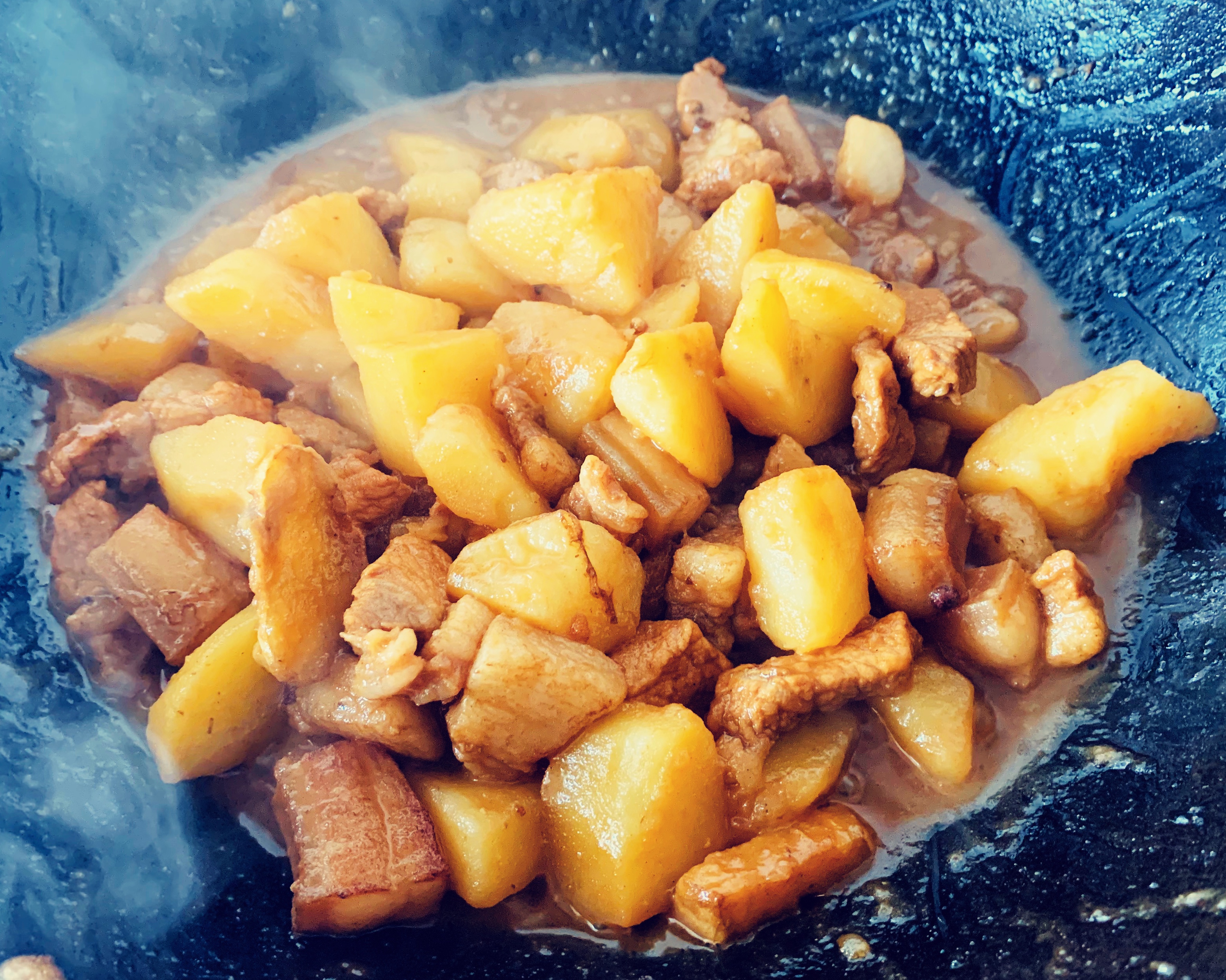 土豆炖肉—一次下厨三次满足的做法