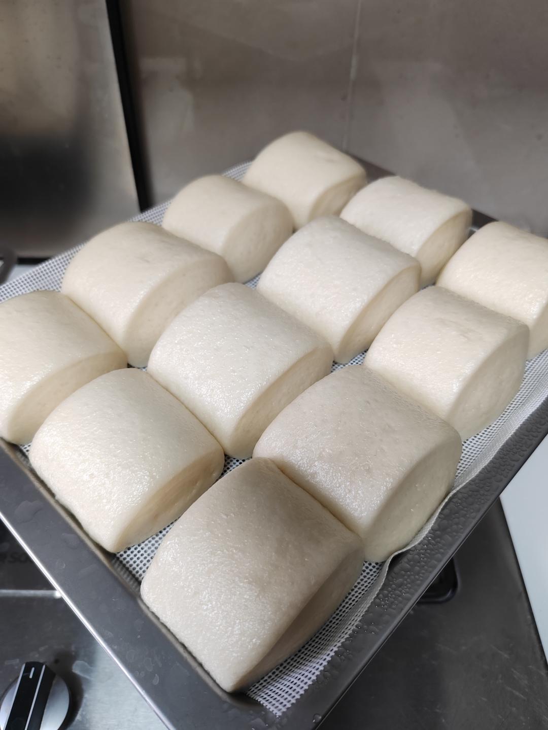 烫面法玉米面馒头&汤种法白面馒头——各种比例