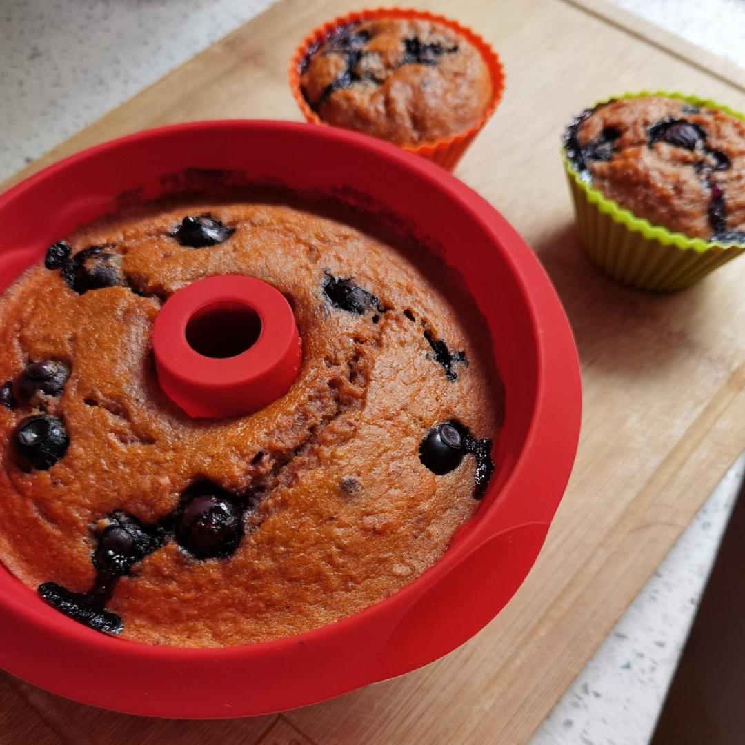 一步搞定！高纤低卡超快手/全麦燕麦香蕉蛋糕