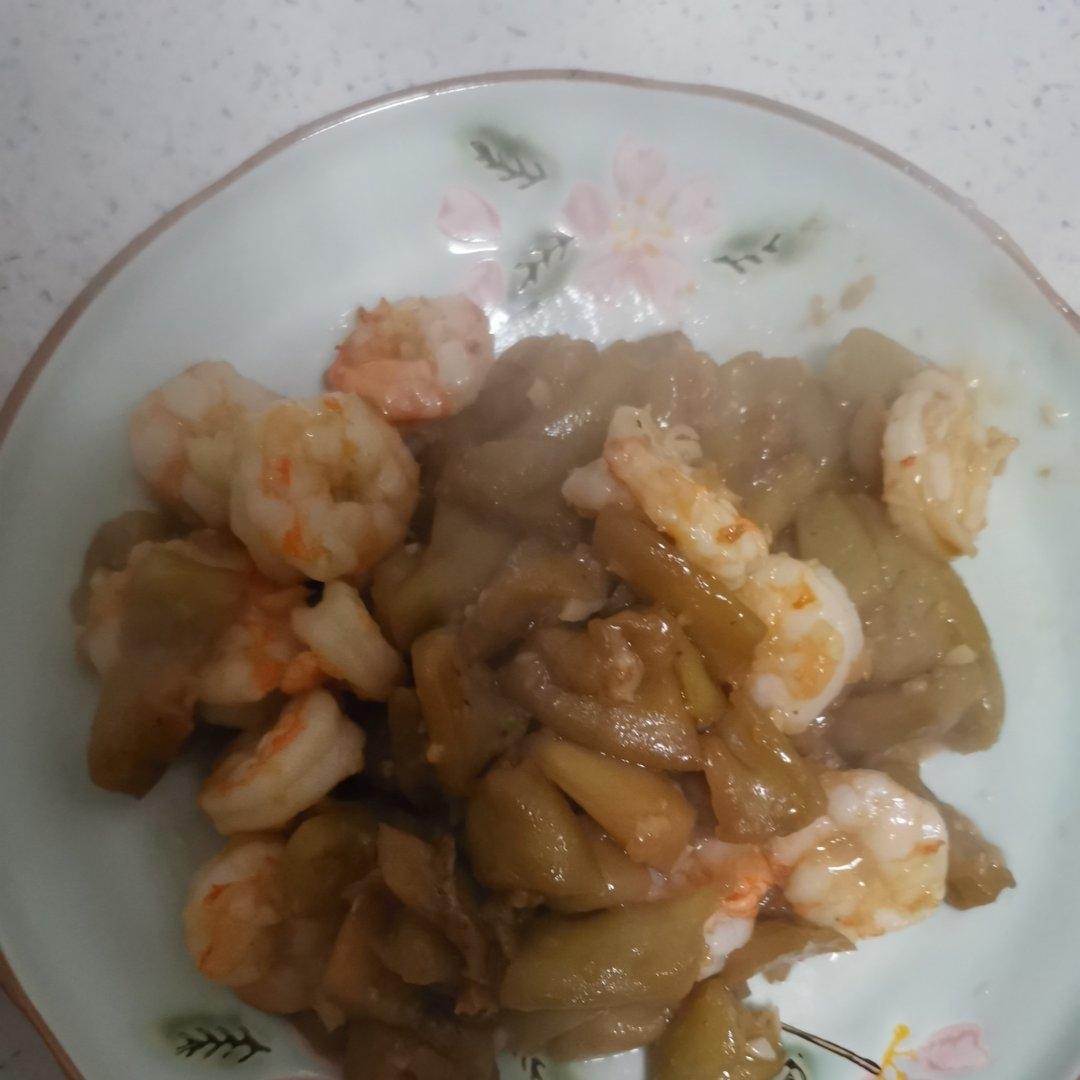 虾仁烧茄子「少油版」