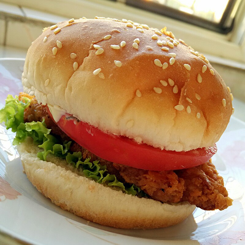 自制营养肉饼汉堡包