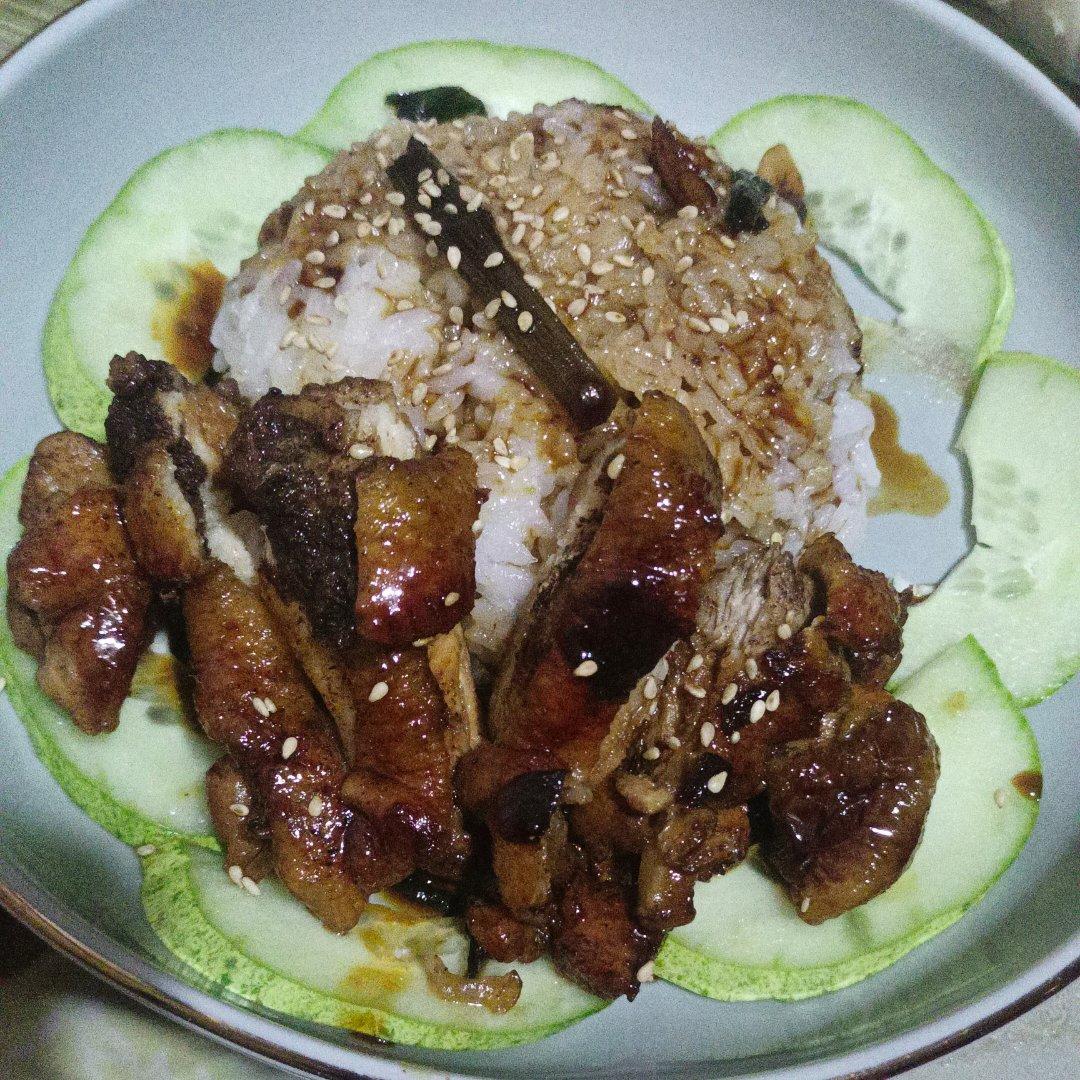 不放一滴油的照烧鸡腿饭