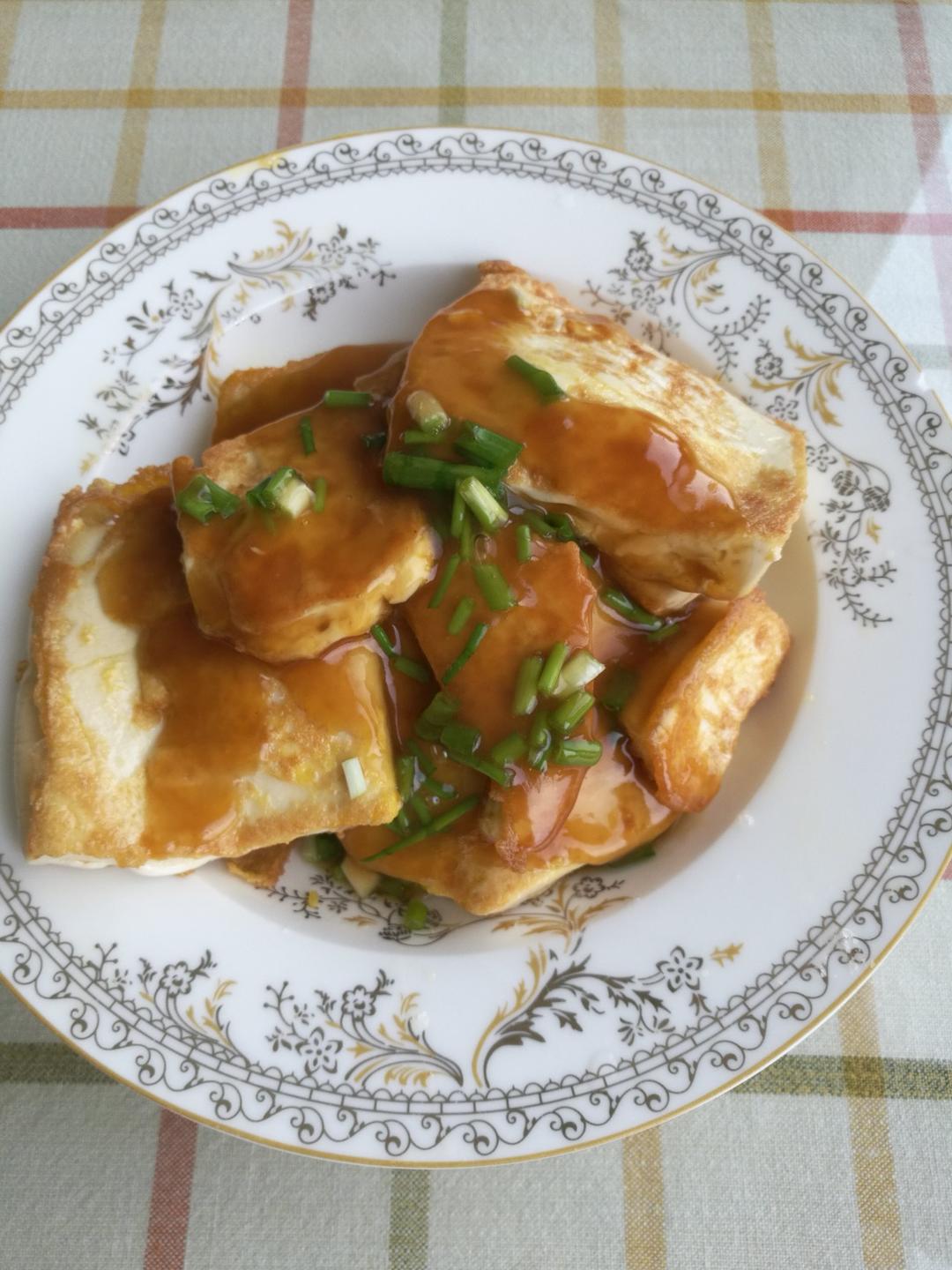 香煎嫩豆腐