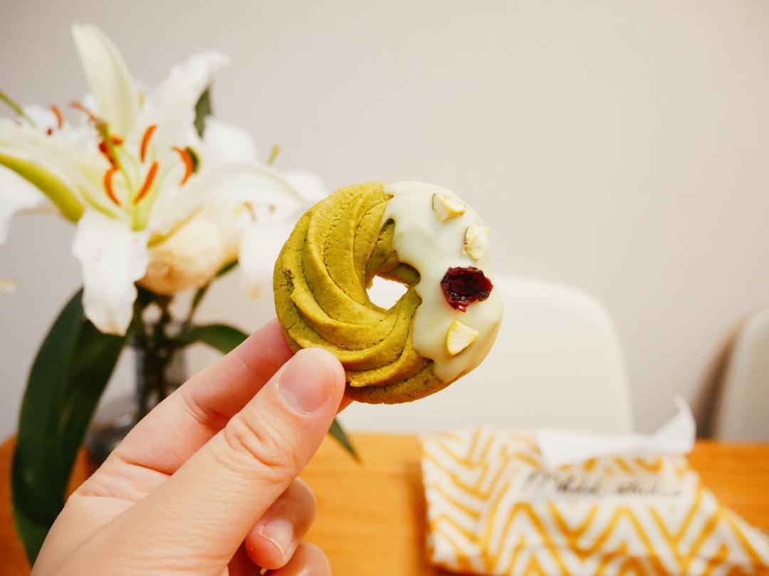 【圣诞花环】抹茶曲奇