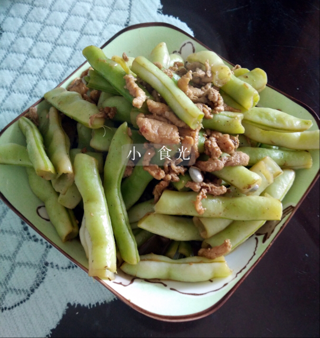 豆角炒肉