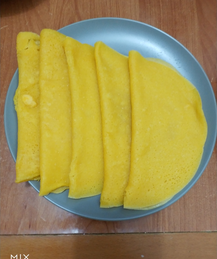 玉米面摊饼-健康无油的做法 步骤4