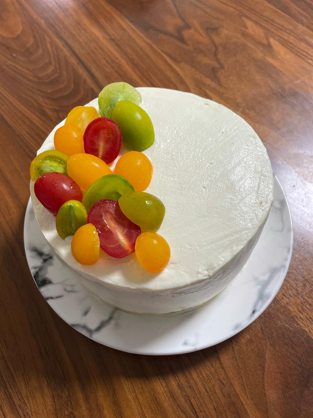 不用抹面、新手友好的青提奶油蛋糕