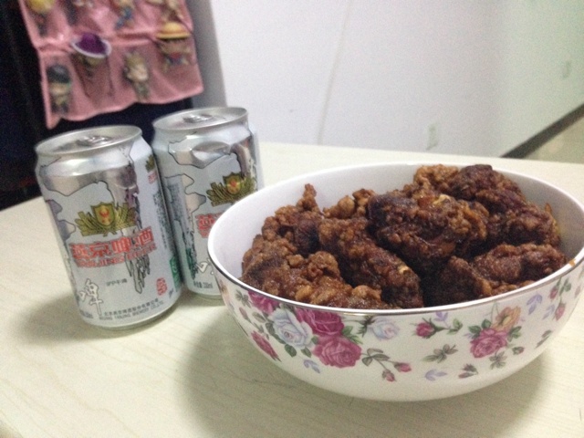 啤酒和炸鸡
