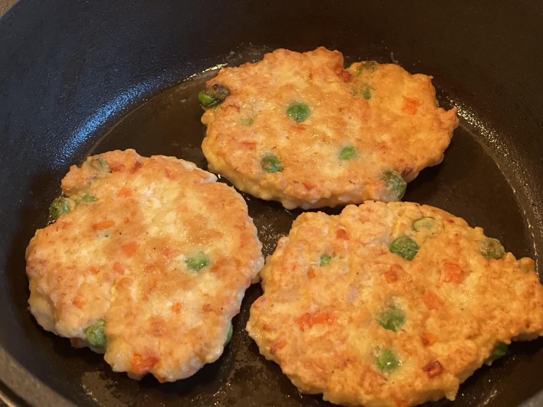 低碳减脂的《虾仁豆腐饼》