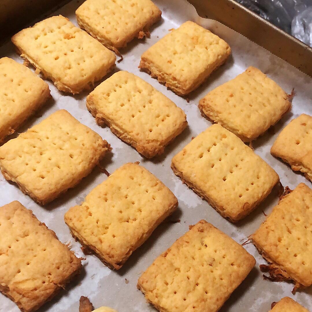 不用打发❗️咸香酥松🔆咸蛋黄肉松饼干