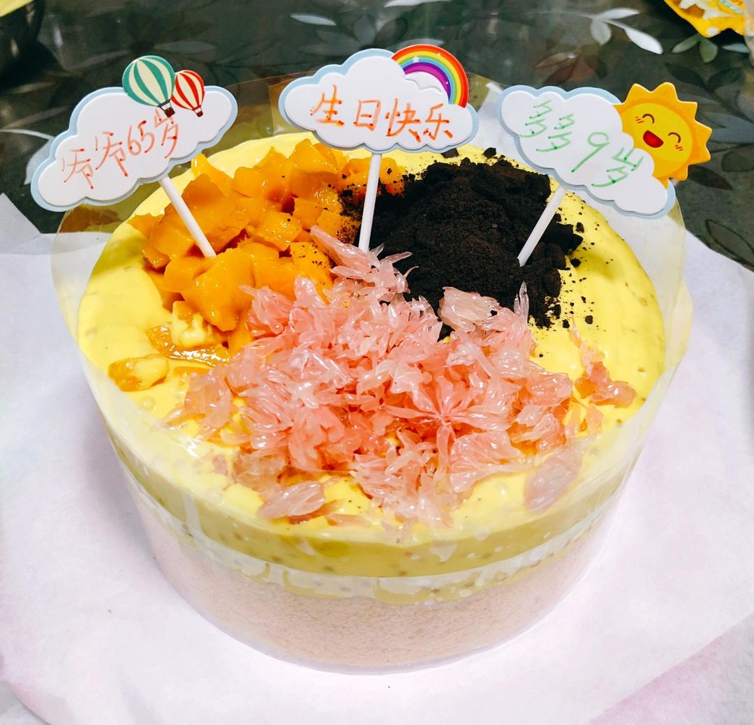 味道绝绝子❗️可以爆浆的网红杨枝甘露蛋糕🍰