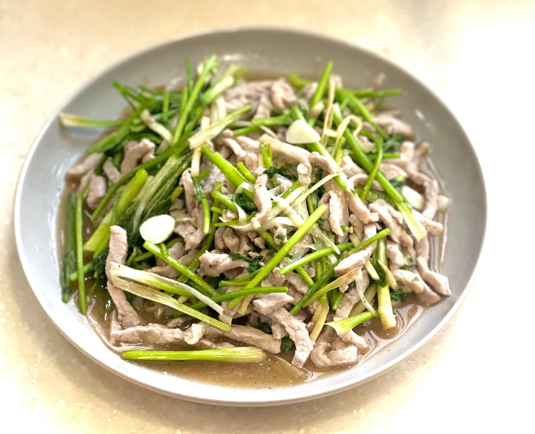 在家也能做大菜之7~“芫爆里脊丝”