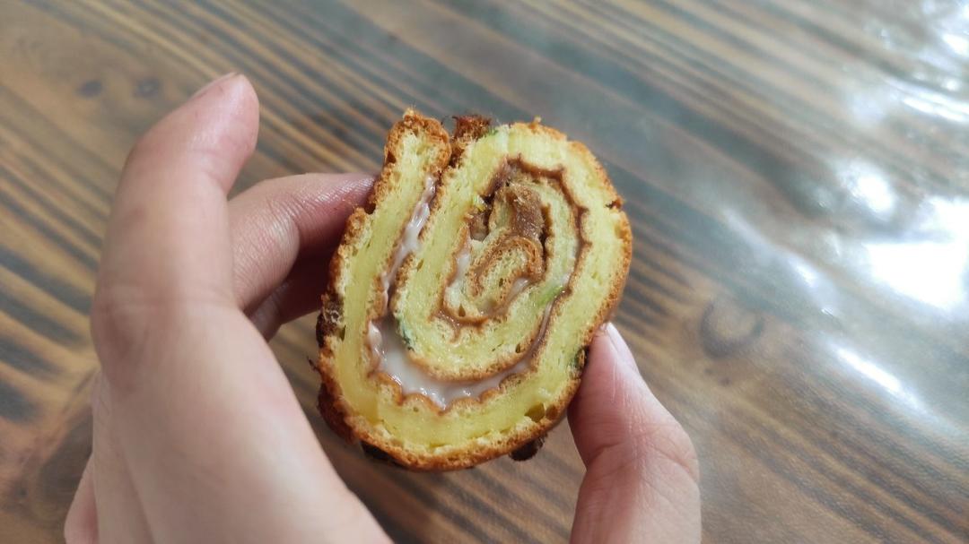 香葱肉松肥蛋糕卷～