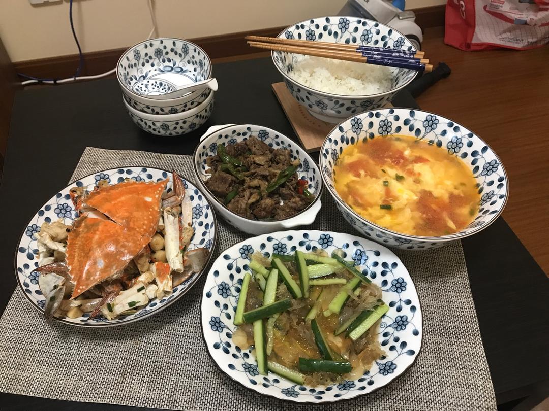 梭子蟹炒年糕