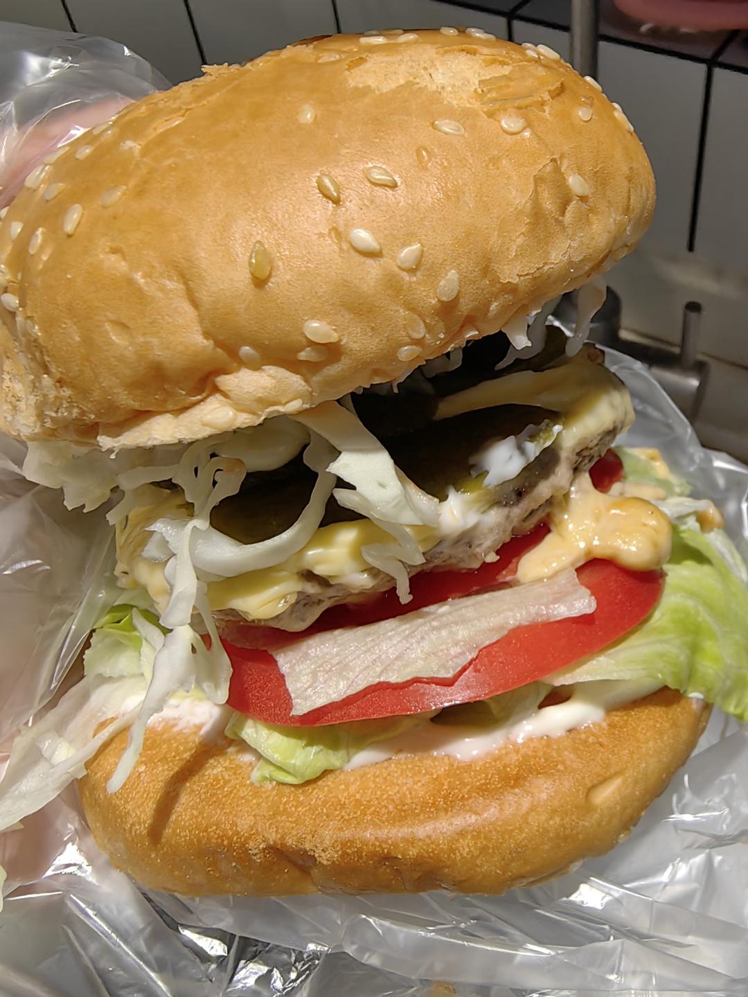 比麦当劳安格斯更好吃的手工自制美式牛肉培根汉堡