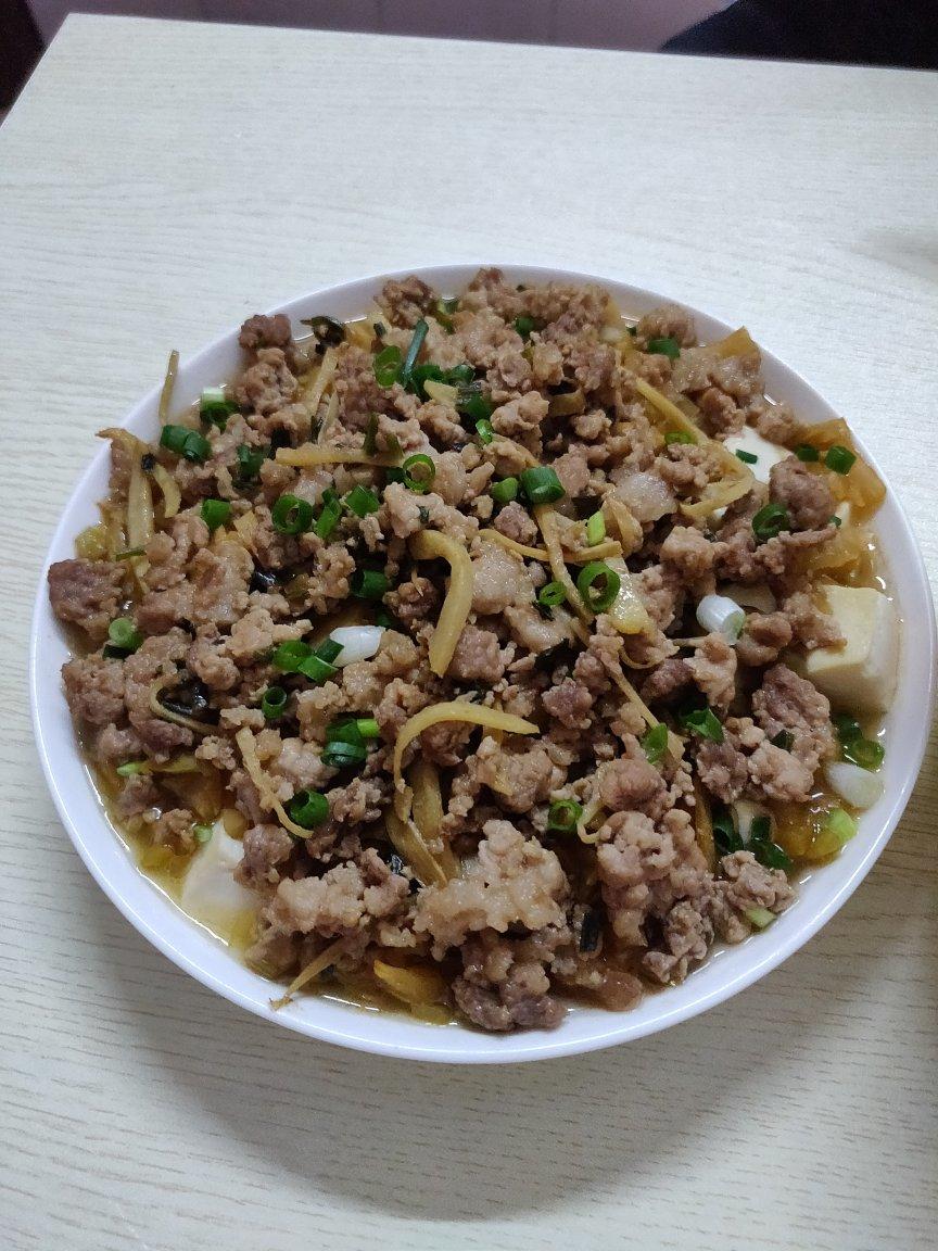 肉末蒸豆腐