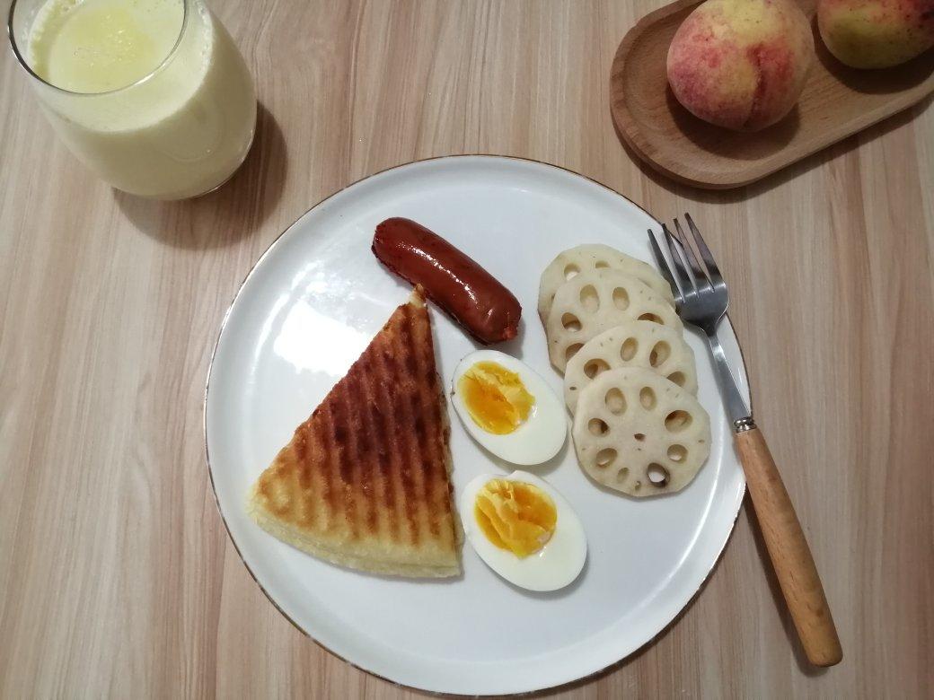 电饼铛葱花发面饼