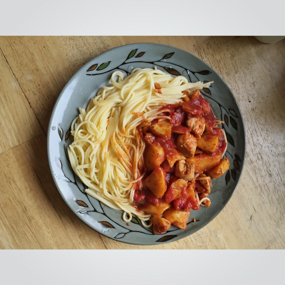 番茄鸡肉意面