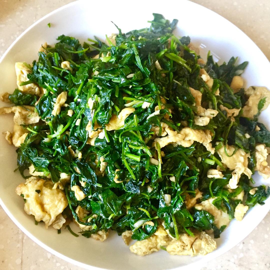 lindienne做的荠菜炒鸡蛋