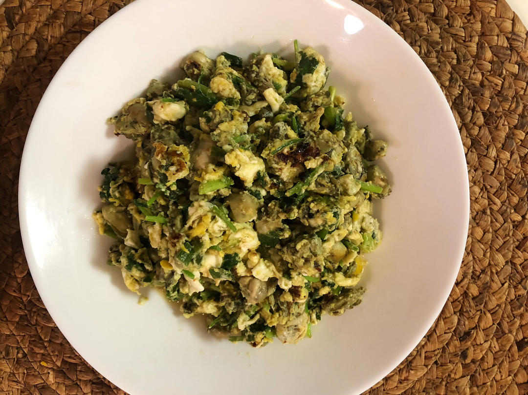没有腥味的，牡蛎炒鸡蛋