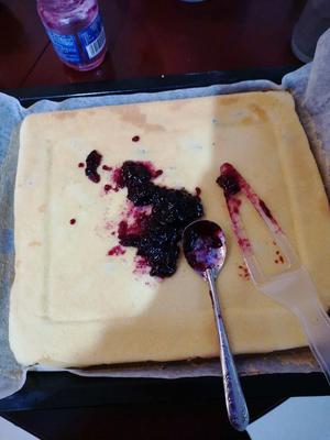 虎皮蓝莓蛋糕卷的做法 步骤19