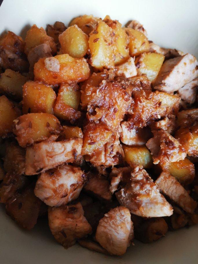 🔥比烧烤好吃的孜然鸡胸肉土豆丁‼️好吃