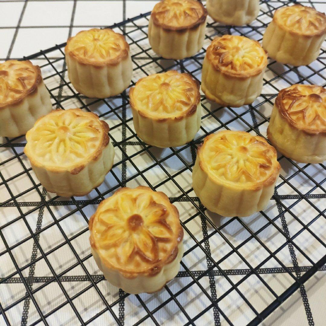 流心奶黄月饼（无吉士粉/转化糖浆版本）【曼食慢语】