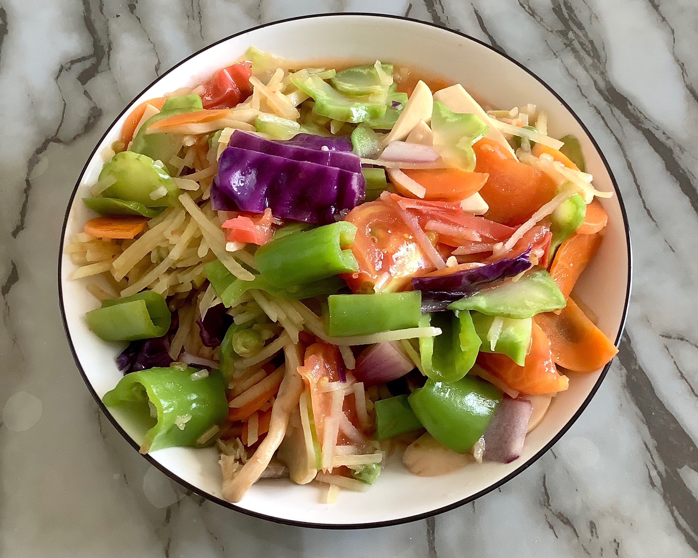 三分钟快手健康营养美味的《七彩菜》的做法