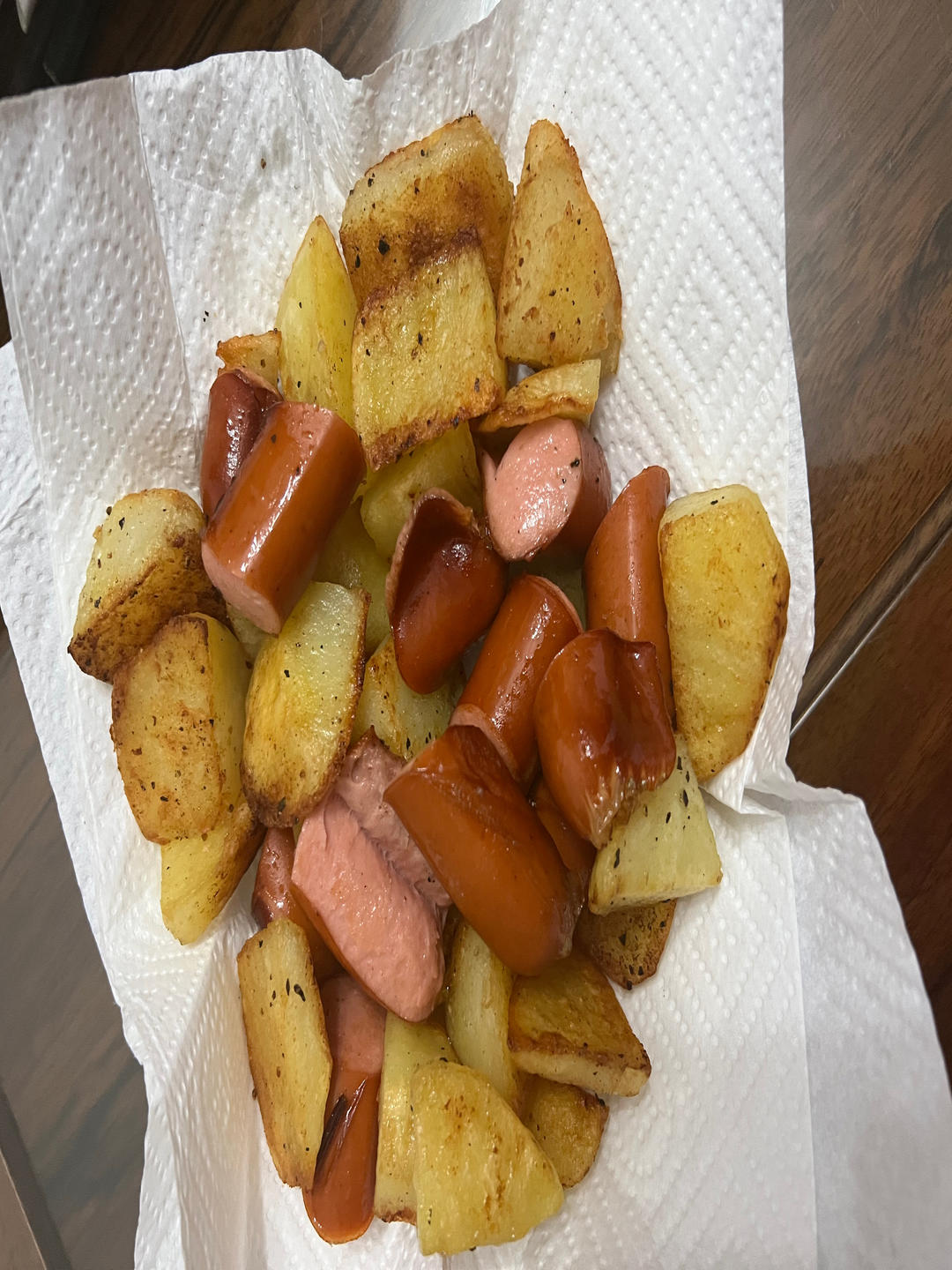 香煎土豆脆皮肠