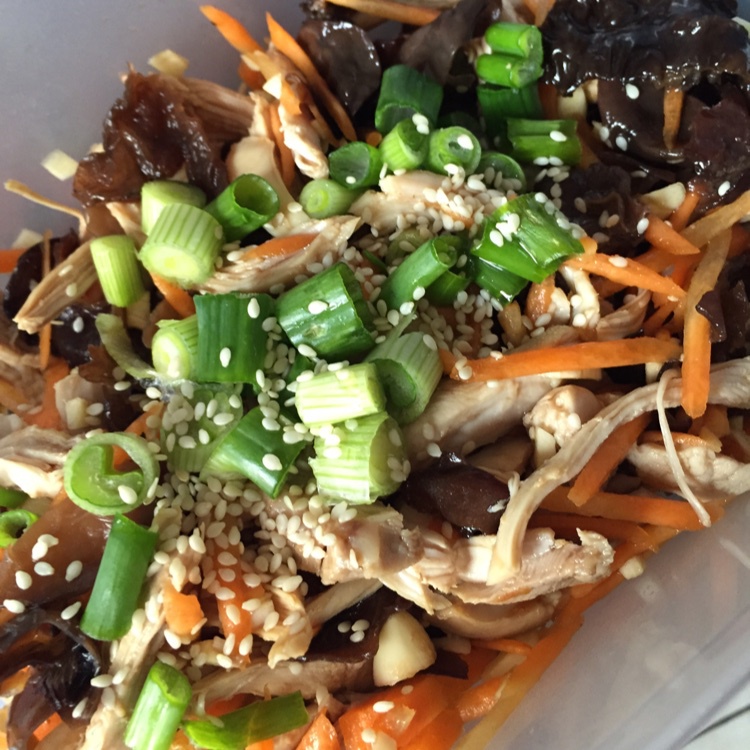 减脂健身｜凉拌手撕鸡丝（香辣&麻油版）