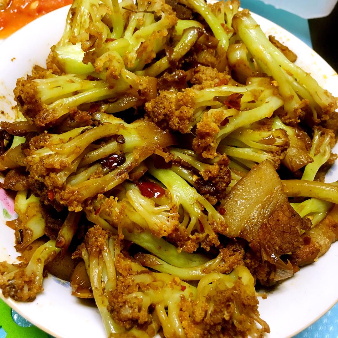 很“浪费”米饭的家常菜之一-------干锅菜花