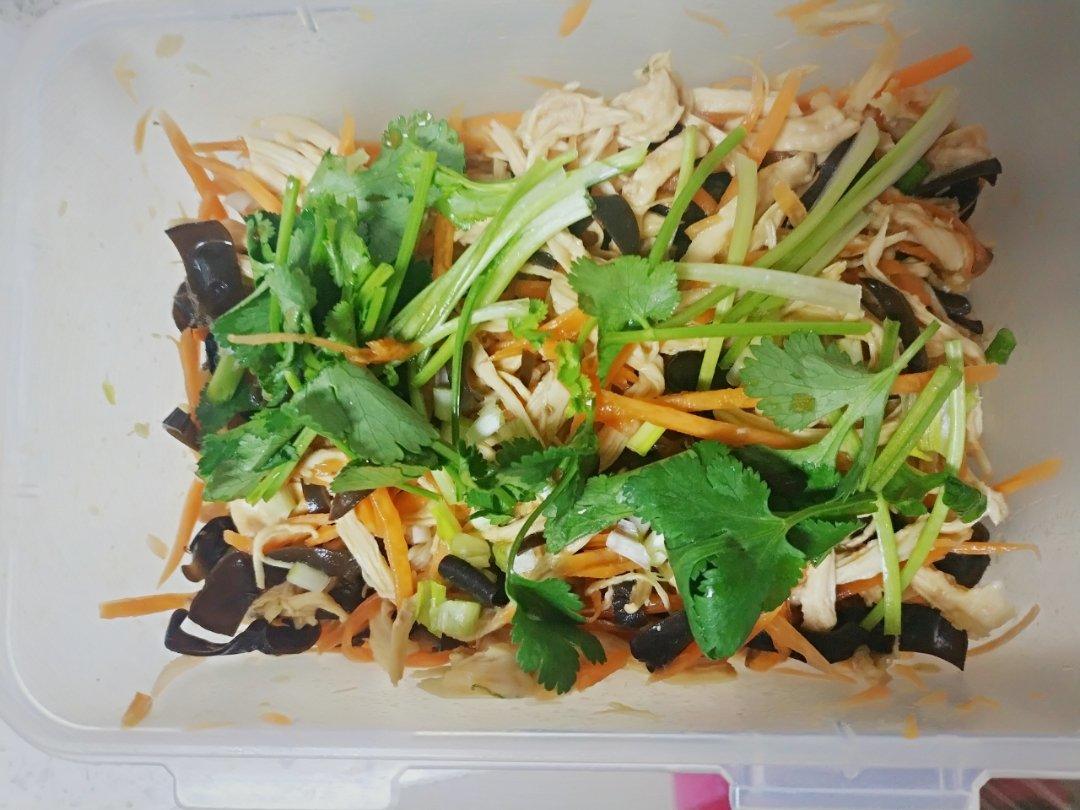 减脂健身｜凉拌手撕鸡丝（香辣&麻油版）