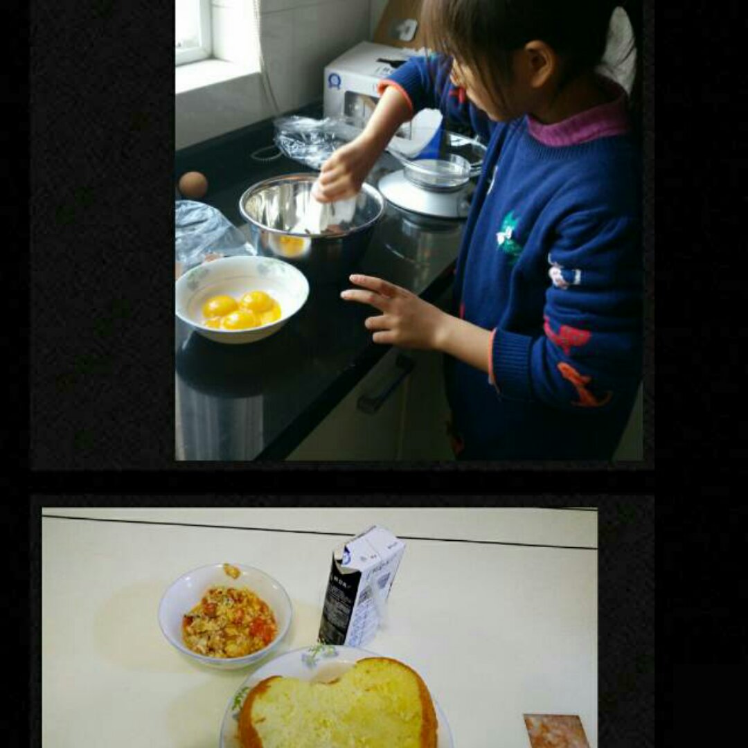 烤箱做蛋糕（戚风蛋糕的做法）